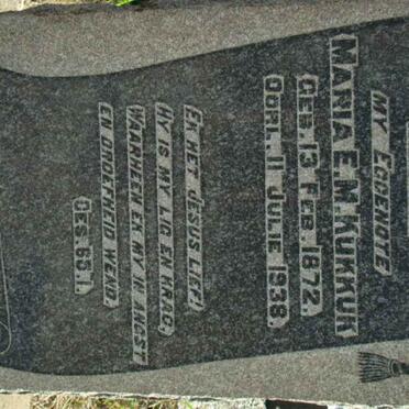 KUKKUK Maria E.M. 1872-1938