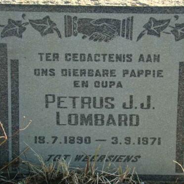 LOMBARD Petrus J.J. 1890-1971