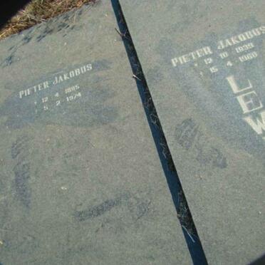 LEWIS Pieter Jakobus 1939-1960 :: LEWIS Pieter Jakobus 1895-1974