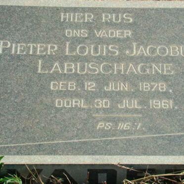 LABUSCHAGNE Pieter Louis Jacobus 1878-1961