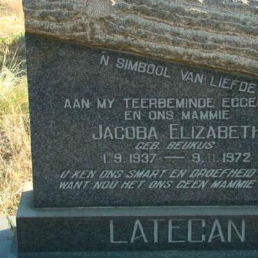 LATEGAN Jacoba Elizabeth nee BEUKUS 1937-1972