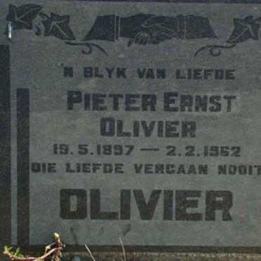 OLIVIER Pieter Ernst 1897-1962
