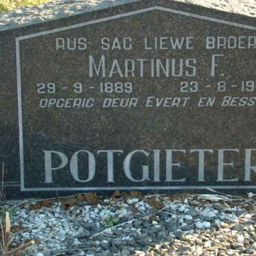 POTGIETER Martinus F. 1889-1967