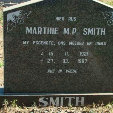 SMITH Marthie M.P. 1921-1997