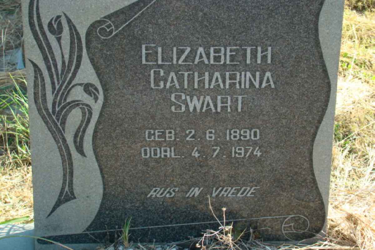 SWART Elizabeth Catharina 1890-1974