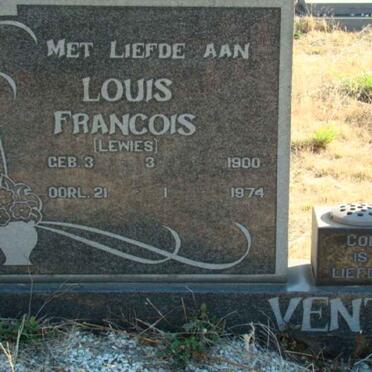 VENTER Louis Francois 1900-1974 & Margaritha Louisa voorheen VAN HEERDEN nee TERBLANCHE 1991-1994 _1