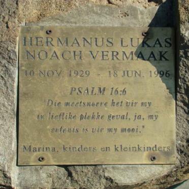 VERMAAK Hermanus Lukas Noach 1929-1996