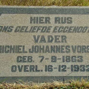 VORSTER Michiel Johannes 1863-1932