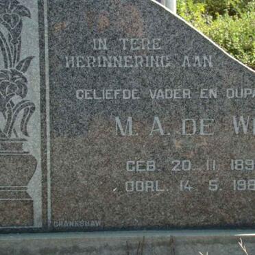 WIT M.A., de 1898-1980