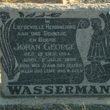 WASSERMAN Johan George 1954-1956