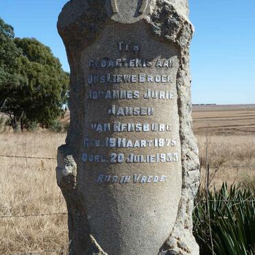 RENSBURG Johannes Jurie, Jansen van 1875-1933
