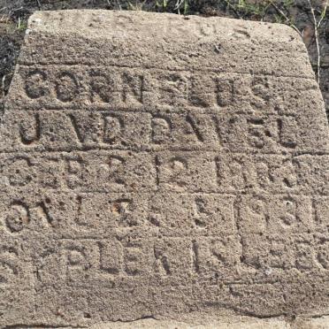 DAVEL Cornelus J.V.D. 1883-1931