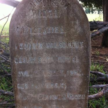 VOLSCHENK Christoffel Hendrik 1853-1926