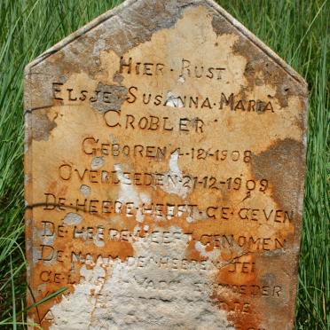 GROBLER Elsje Susanna Maria 1908-1909