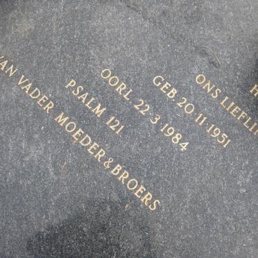 BOSMAN Hermanus Lambertus 1951-1984 