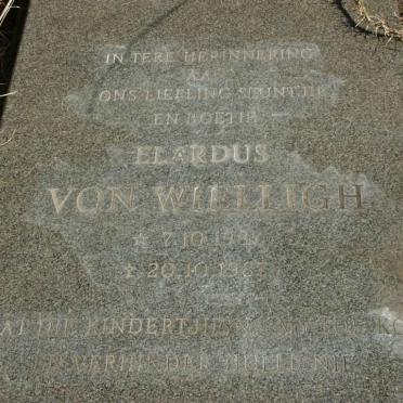 WIELLIGH Elardus, von 1987-1987