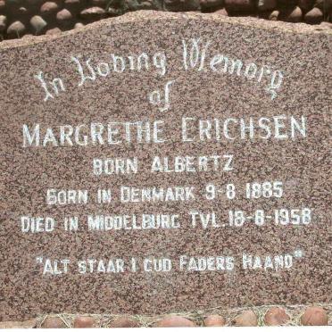 ERICHSEN Margrethe nee ALBERTZ 1885-1958