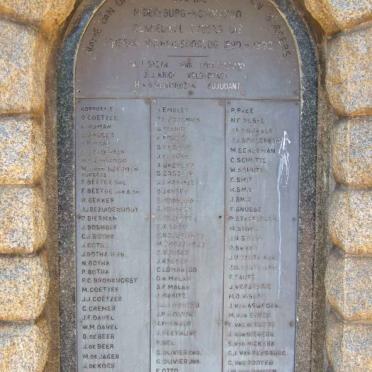 4. Old Middelburg Commando Plaque before it disappeared