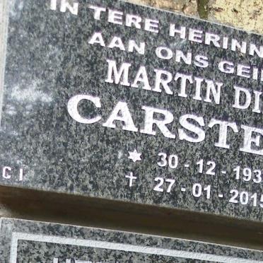 CARSTENS Martin Dirk 1938-2015