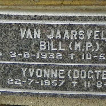 JAARSVELD M.P., van 1932-1999 :: VAN JAARSVELD Yvonne 1957-1999