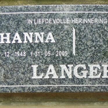 LANGER Hanna 1948-2005