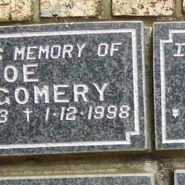 MONTGOMERY Joe 1953-1998 &amp; Christa 1947-