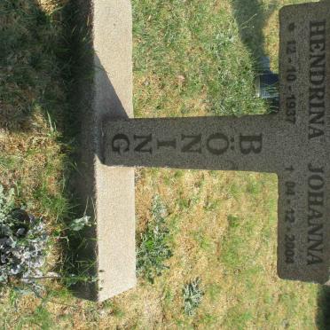 BONING Hendrina Johanna 1937-2004