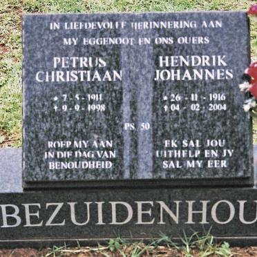 BEZUIDENHOUT Pieter Christiaan 1911-1998 :: BEZUIDENHOUT Hendrik Johannes 1916-2004