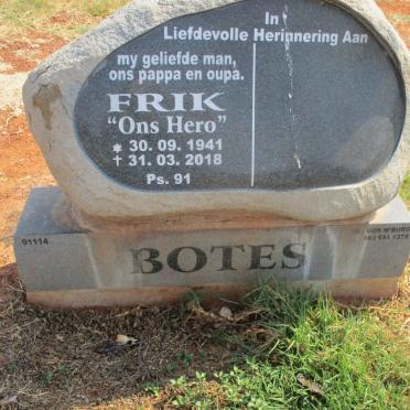 BOTES Frik 1941-2018