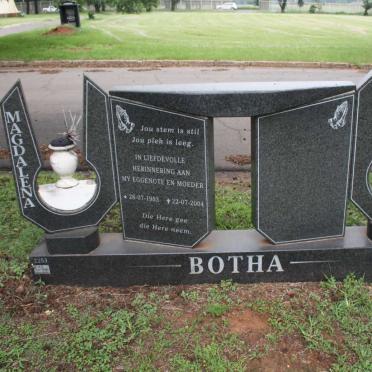 BOTHA Magdalena 1953-2004