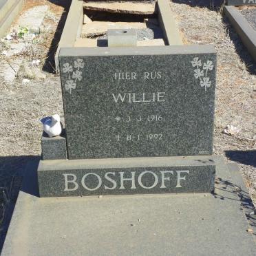 BOSHOFF Willie 1916-1992