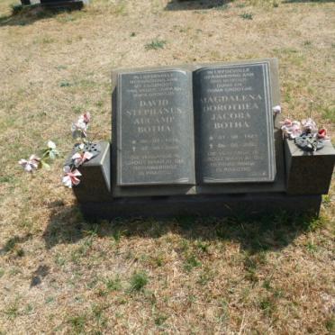 BOTHA David Stephanus Aucamp 1916-2006 &amp; Magdalena Dorothea Jacoba 1921-2007