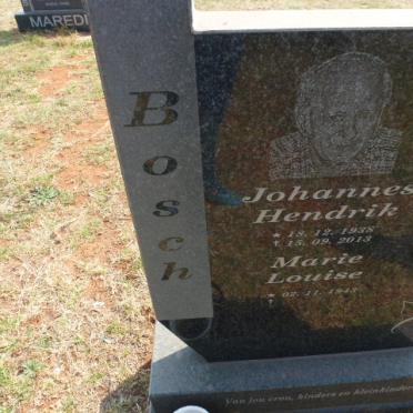 BOSCH Johannes Hendrik 1938-2013 &amp; Marie Louise 1943-