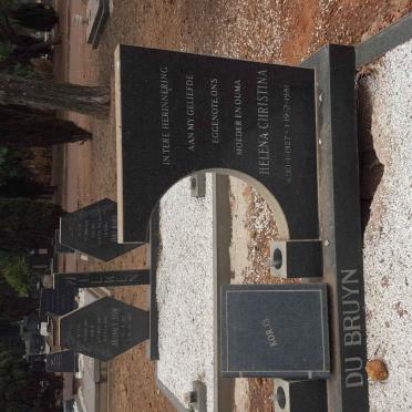 BRUYN Casper Hermanus, du 1912–1992 & Helena Christina 1927–1981 #1