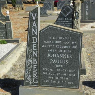 BERG Johannes Paulus, van den 1927-1984