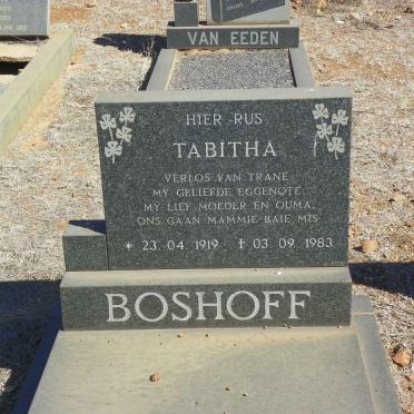 BOSHOFF Tabitha 1919-1983