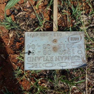 COOK Norman Ryland 1969-2015