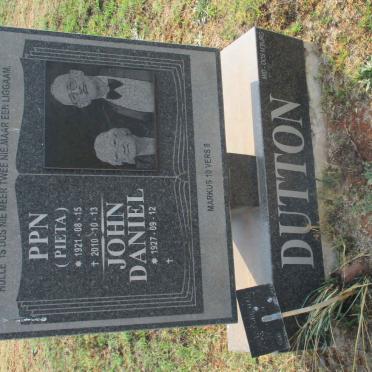 DUTTON John Daniel 1927- &amp; P.P.N. 1921-2010