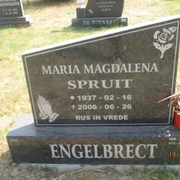 ENGELBRECT Maria Magdalena nee SPRUIT 1937-2006
