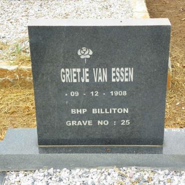 ESSEN Grietje, van 1908-