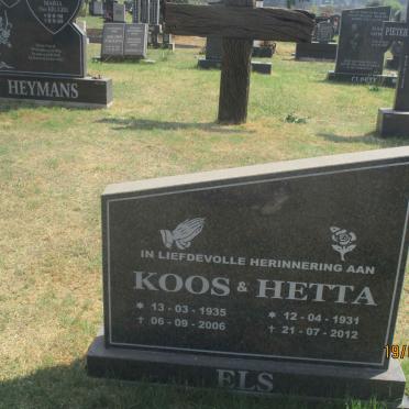 ELS Koos 1935-2006 &amp; Hetta 1931-2012