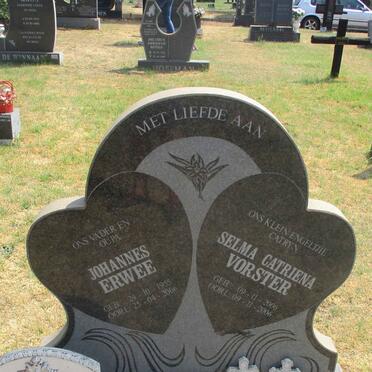 ERWEE Johannes 1955–2006 :: VORSTER Selma Catriena 2006–2006 :: VORSTER Rita Chatrina 2010–2010 #1