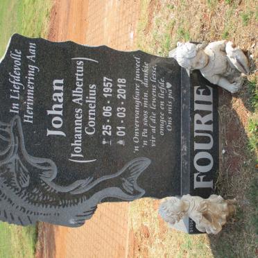 FOURIE Johannes Albertus Cornelius 1957-2018