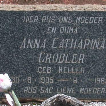GROBLER Anna Catharina nee KELLER 1905-1985