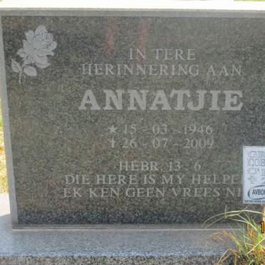 GROENEWALD Coenraad Jacobus 1942-2014 &amp; Annatjie 1946-2009