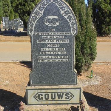 GOUWS Nicolaas Petrus 1860-1927