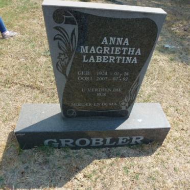 GROBLER Anna Magrietha Labertina 1924-2007
