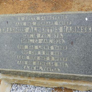 HARMSE Erasmus Albertus 1875-1939