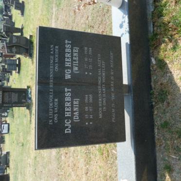 HERBST D.J.C. 1944-2005 &amp; W.G. 1958-2014