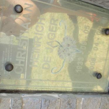 JAGER Christiaan Heinrich, de 1933-200? #2